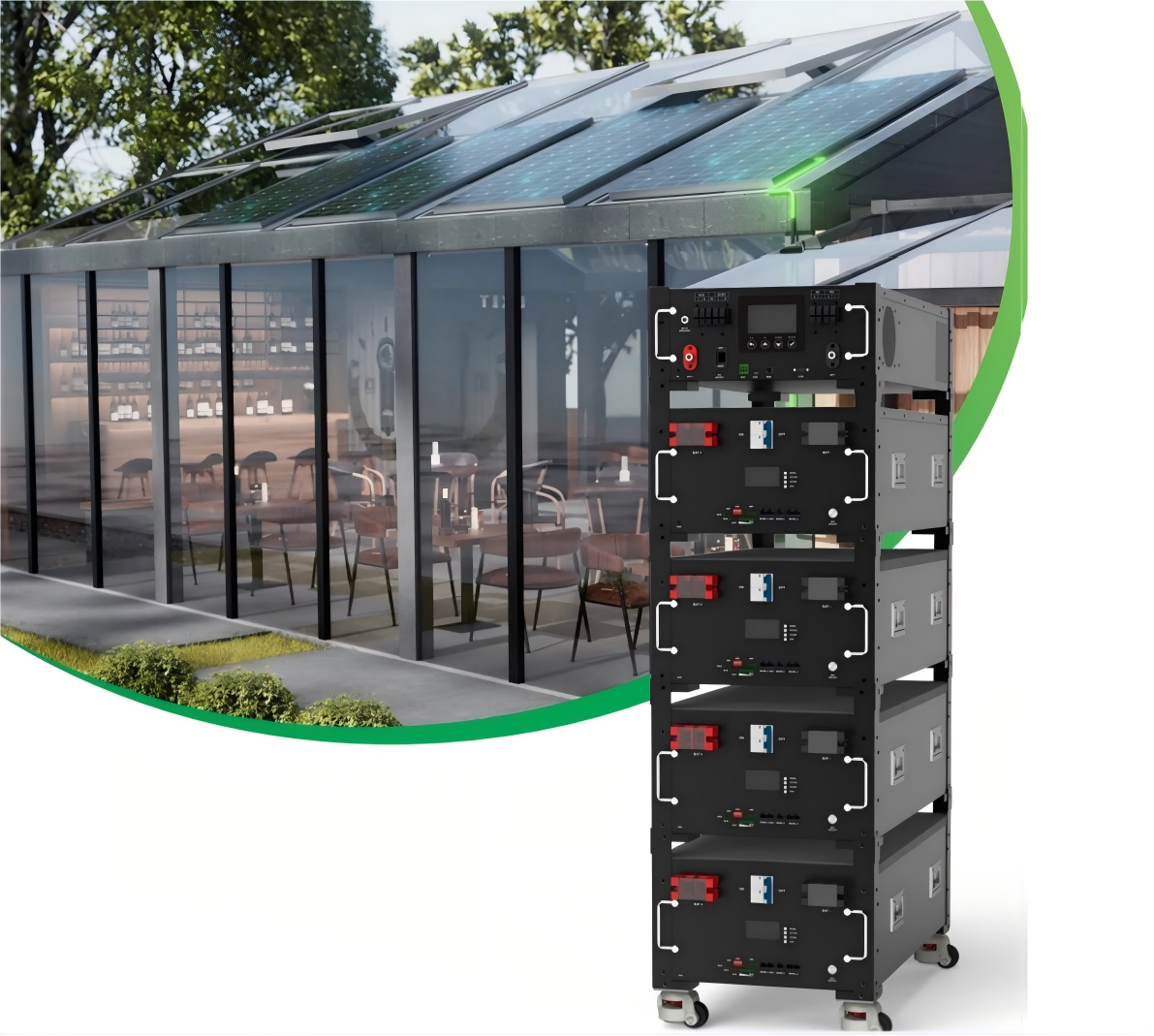 ESS 12kW + 64kWh 机架式集成柜